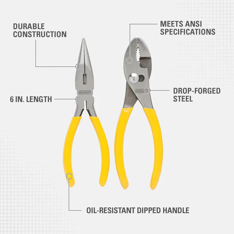 2 Piece Drop Forged Steel Pliers Set 6 Inch 84-212 2391753