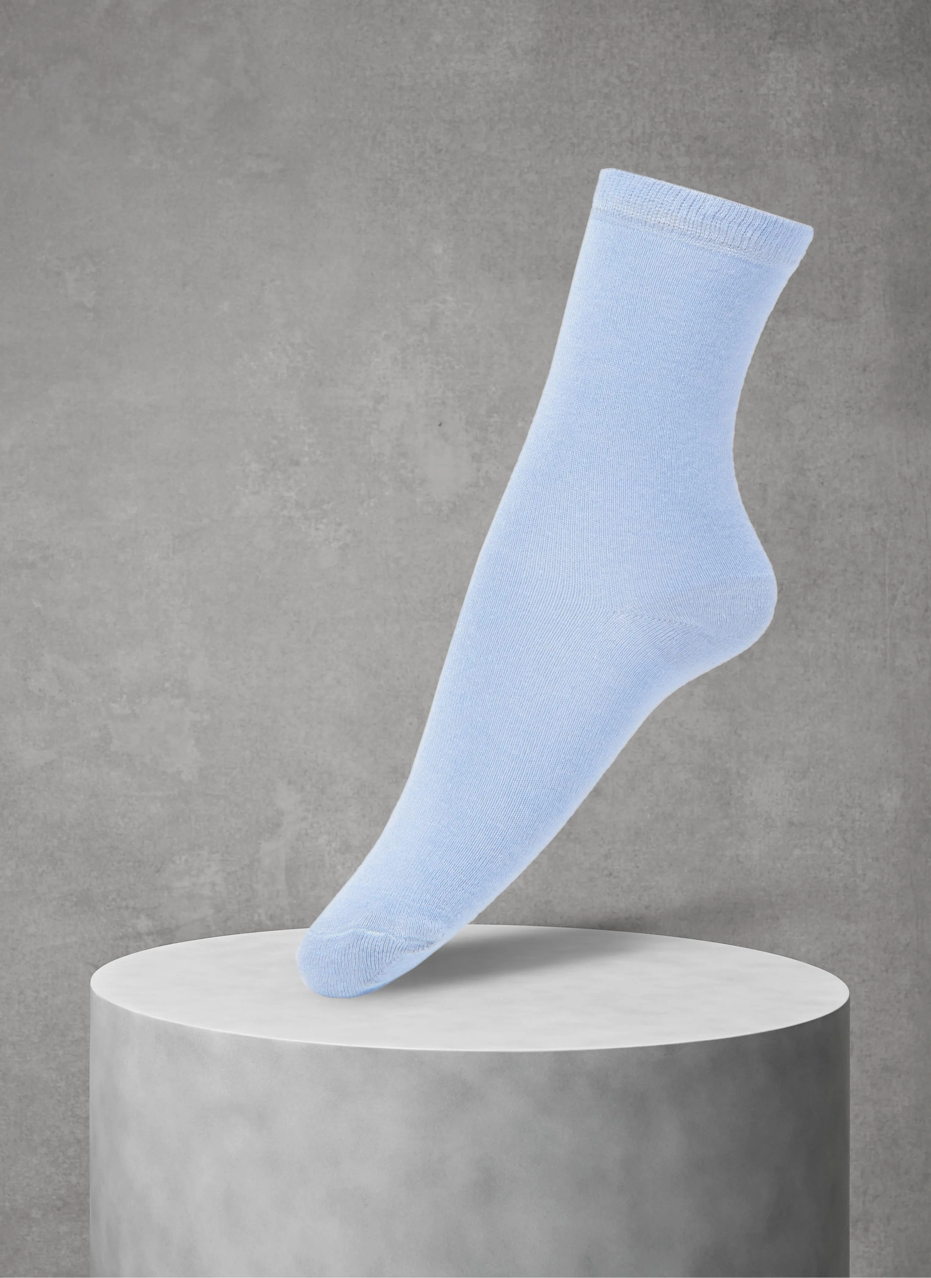 3-Pack Women's Solid Socks in Light Blue