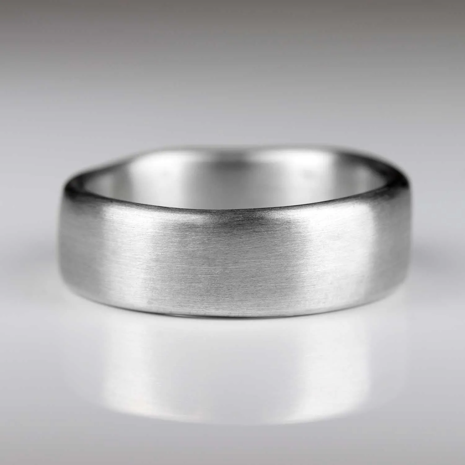 8mm Flat Sculpted Band