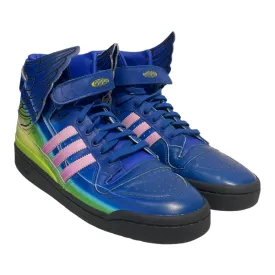adidas/JEREMY SCOTT/Hi-Sneakers/US 11/Stripe/Leather/MLT/WINGS 4.0 BLUE GRADIANT