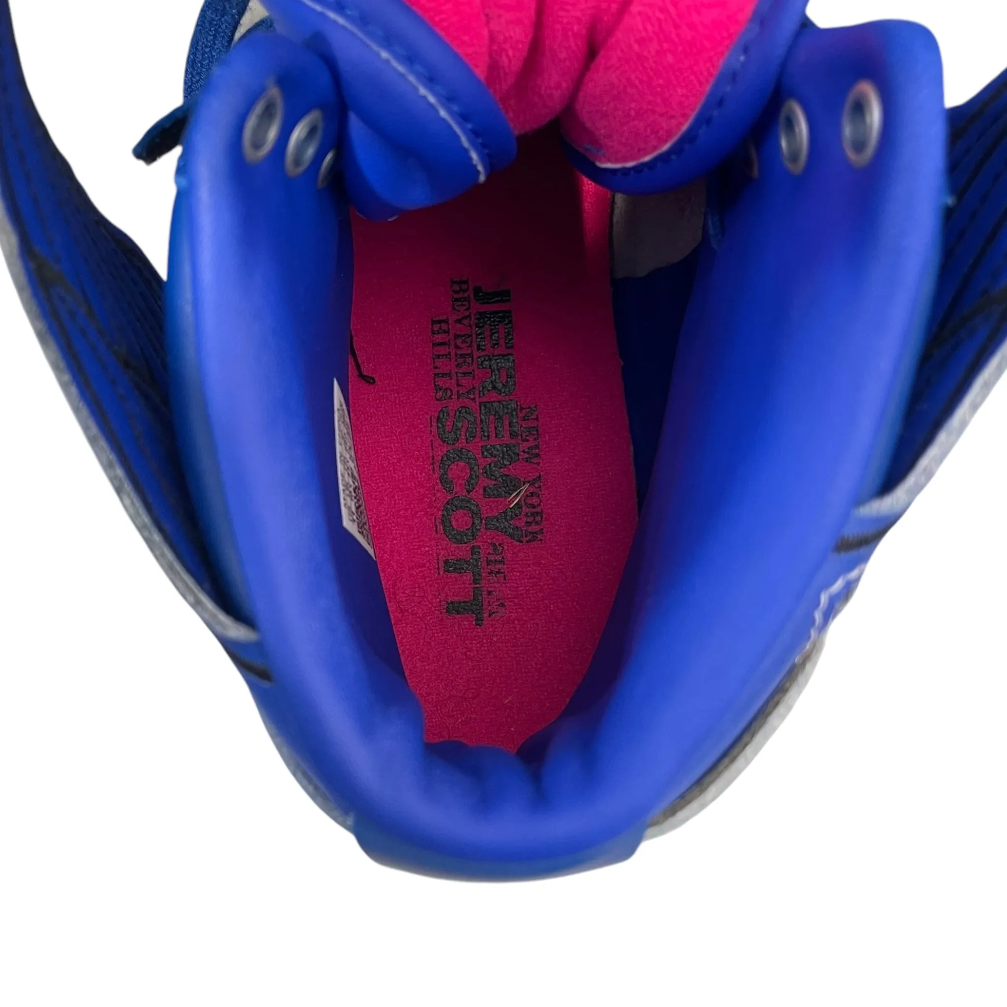adidas/JEREMY SCOTT/Hi-Sneakers/US 11/Stripe/Leather/MLT/WINGS 4.0 BLUE GRADIANT