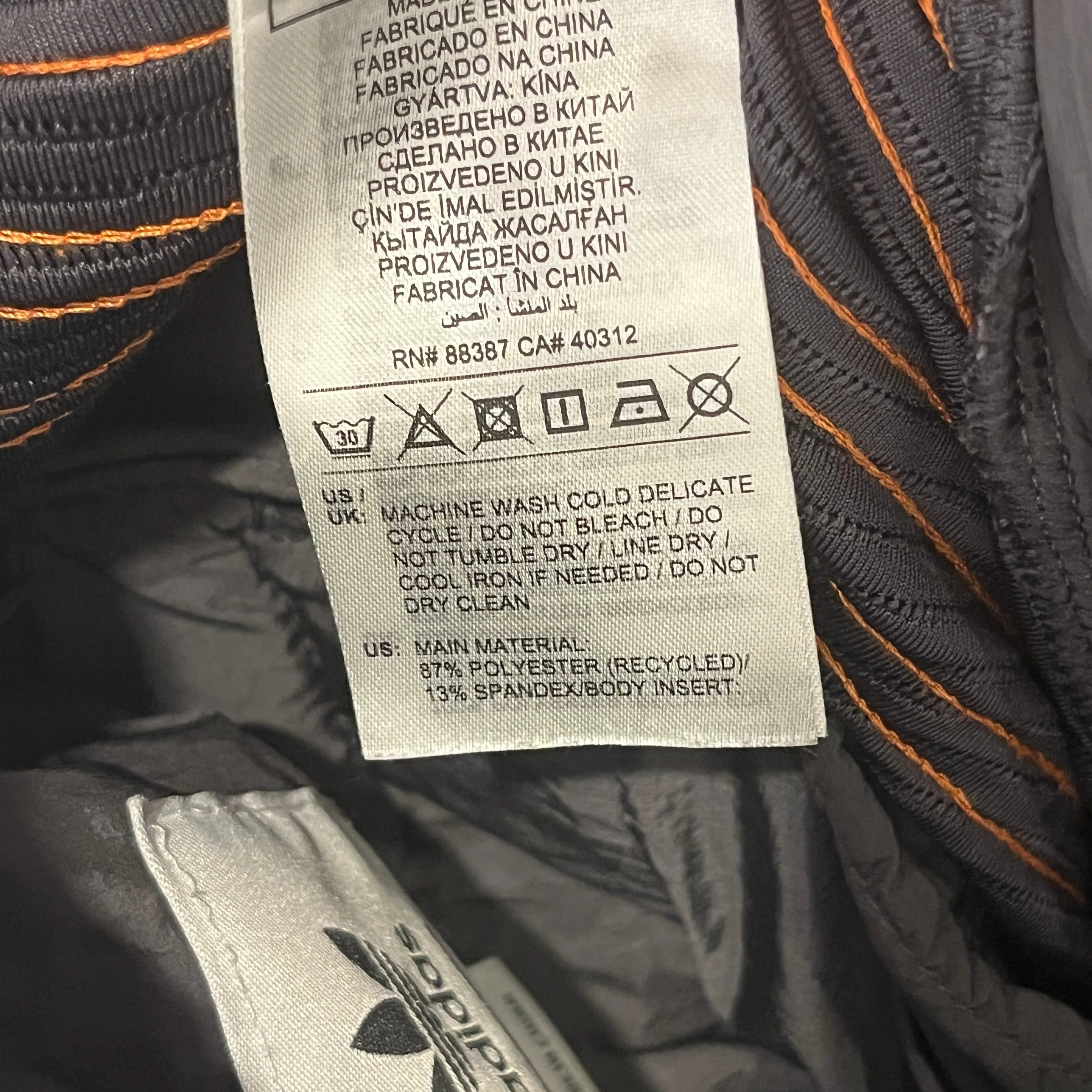 adidas/SONG FOR THE MUTE/Pants/M/Cotton/BRW/orange stripes
