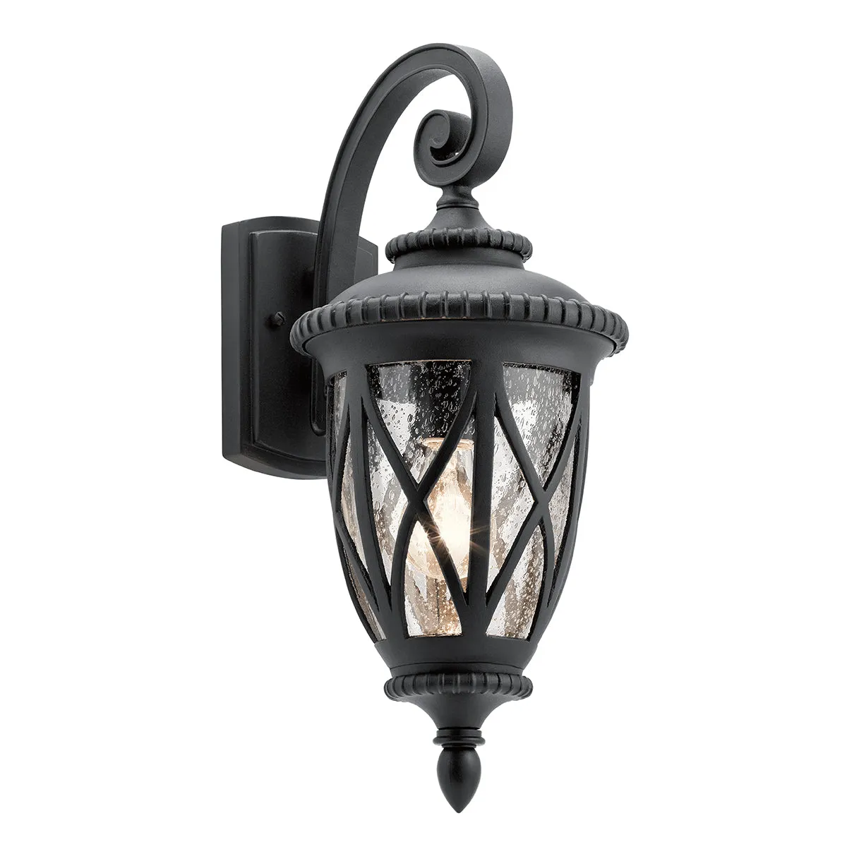 Admirals Cove Small/Medium/Large Wall Lantern - Textured Black Finish