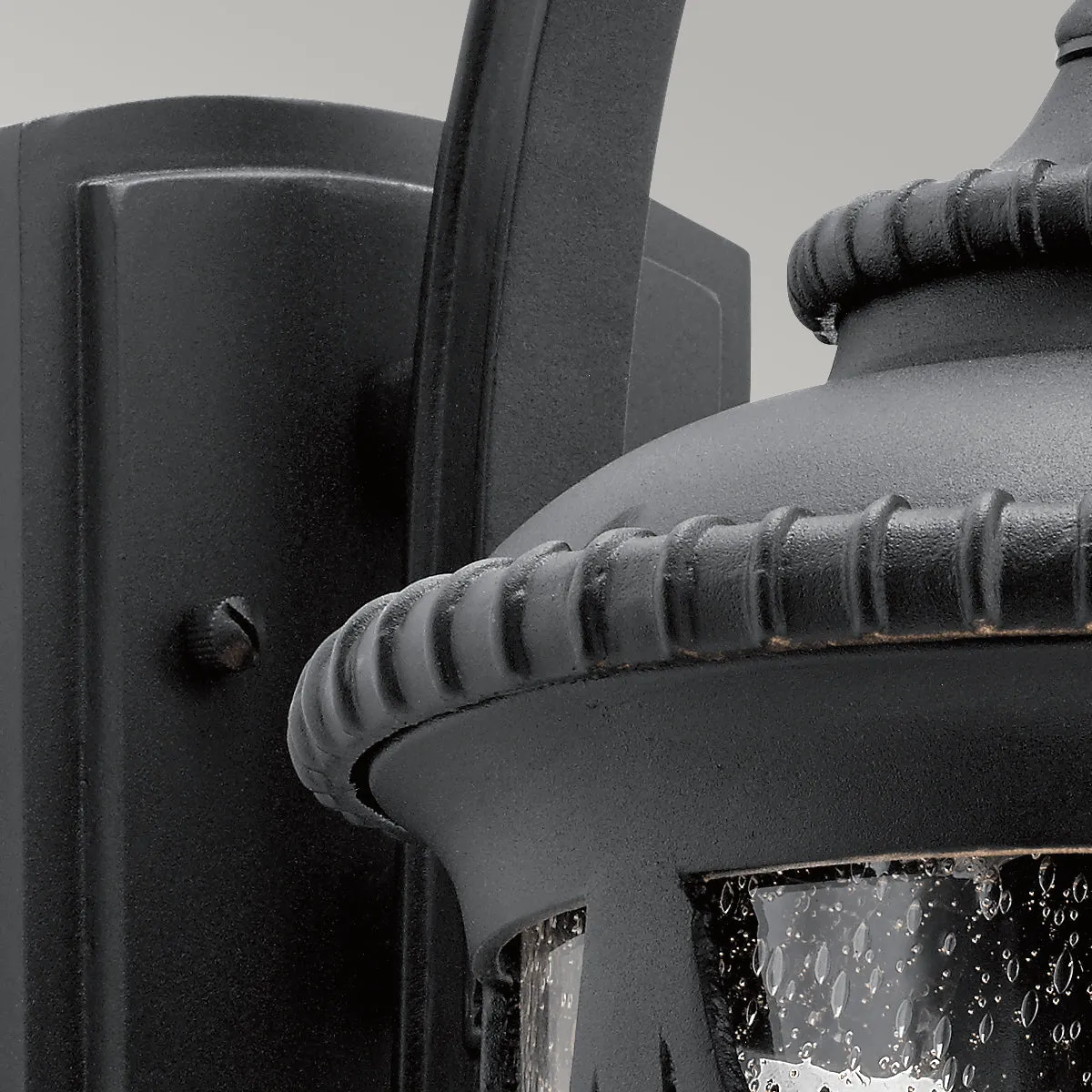 Admirals Cove Small/Medium/Large Wall Lantern - Textured Black Finish
