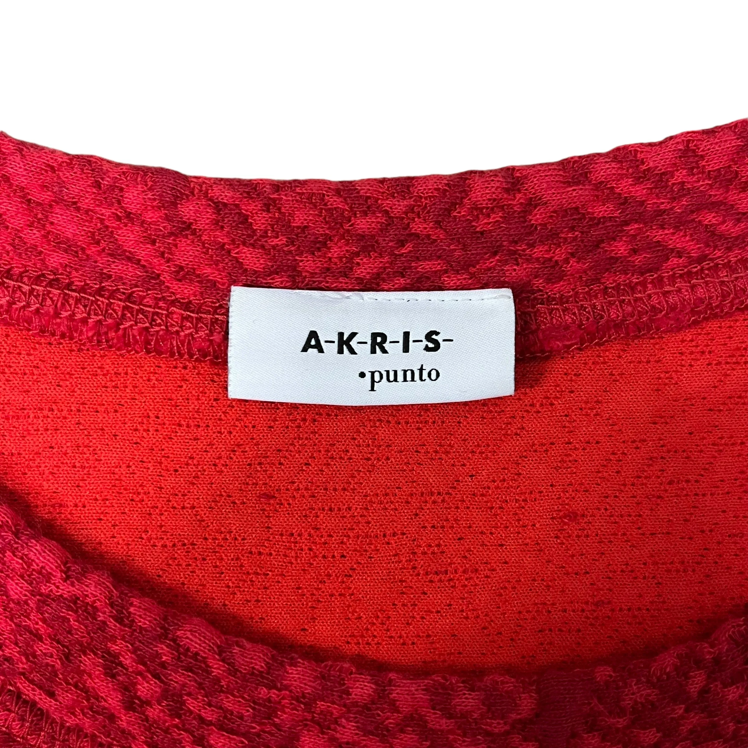 AKRIS/LS Dress/10/Cotton/RED/