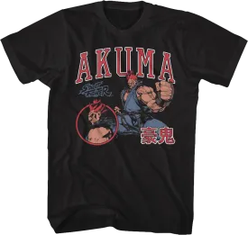 Akuma Varsity Collage Street Fighter T-Shirt