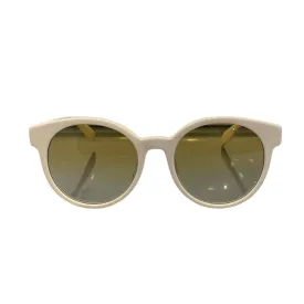 Alexander McQueen/Sunglasses/Graphic/Celluloid/WHT/Yellow tint AM0349SA