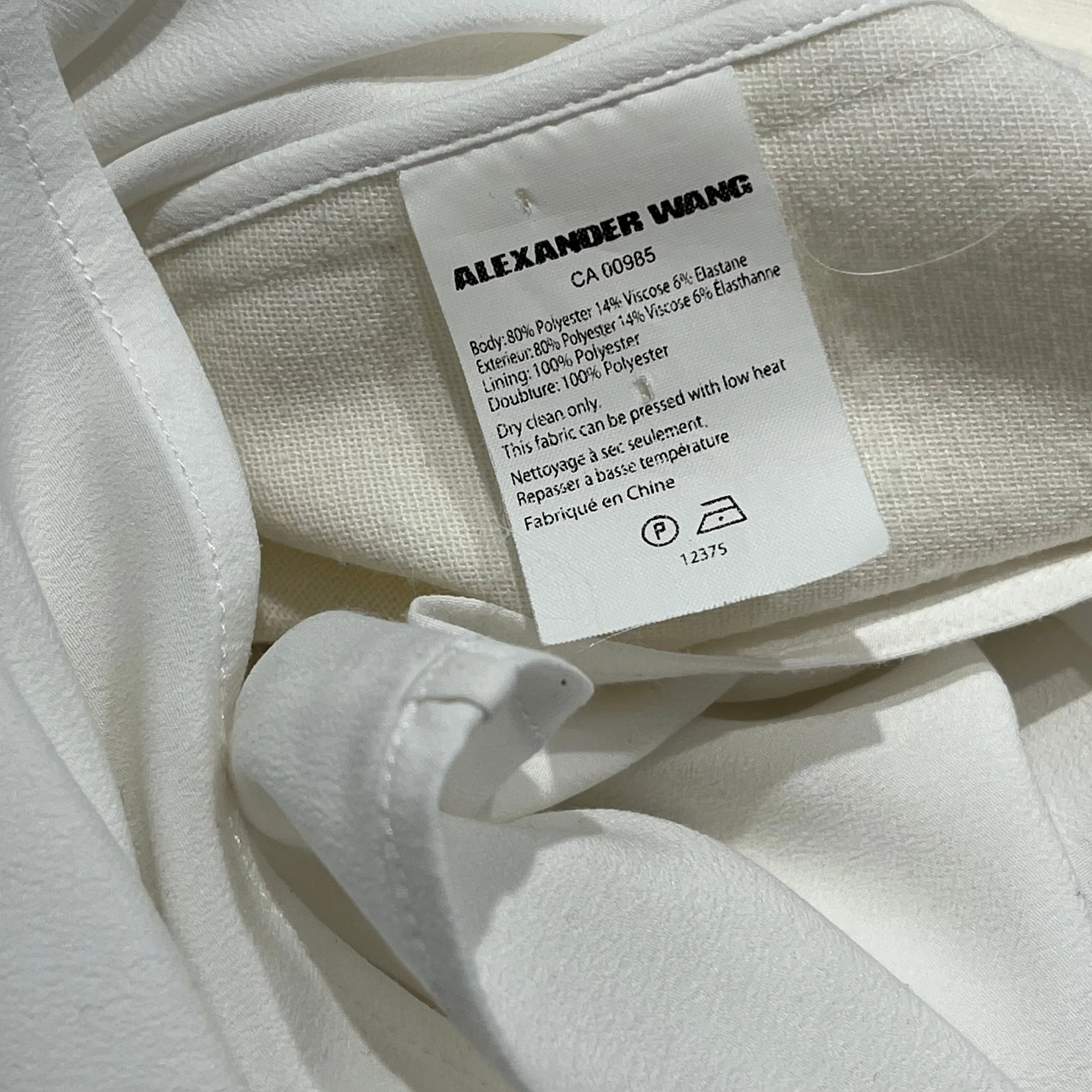 Alexander Wang/Camisole/4/Nylon/CRM/mertal side ribcage