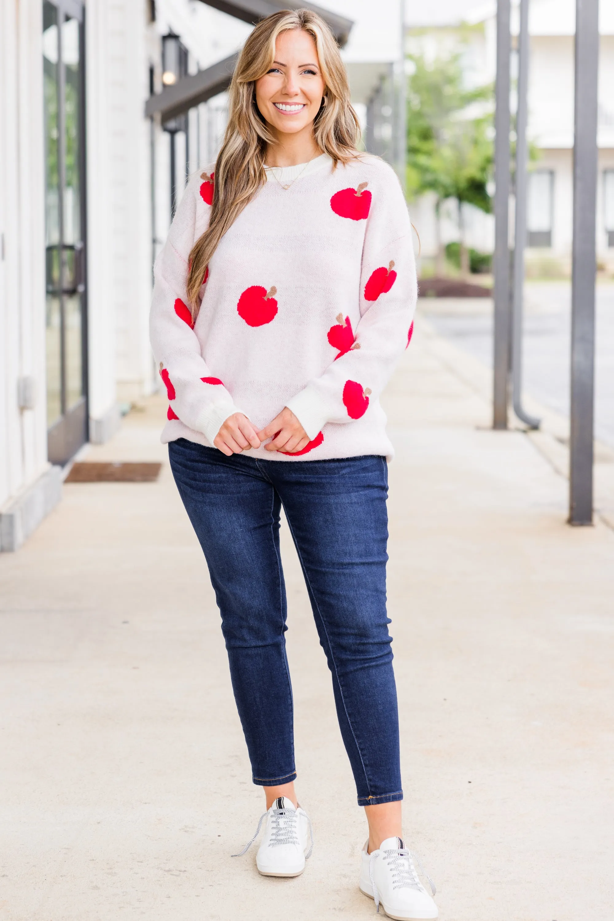 Apple Harvest Sweater, Pink