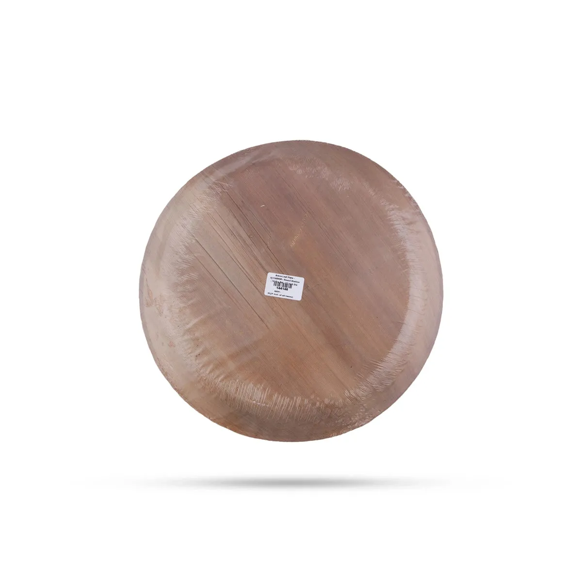 Areca Leaf Plate Set - 12 Inches | 10 Pcs/ Round Shape Areca Palm Plates/ Disposable Plate for Temple