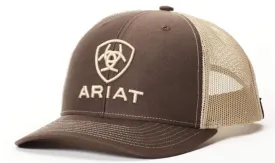 Ariat Men's Shield Logo Embroidered Brown Western Cap A300003102