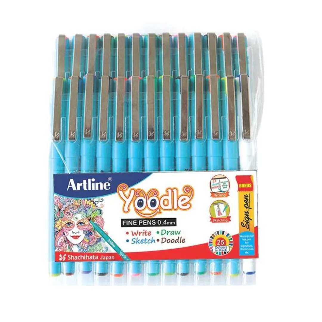 Artline Yoodle Fine Line Pens 0.4 mm