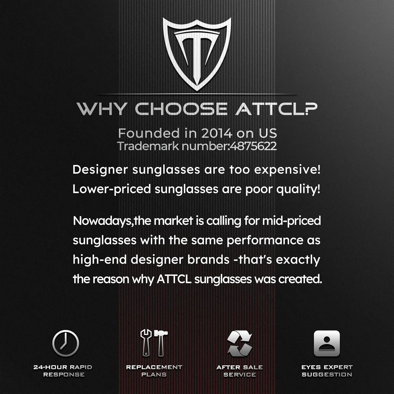 ATTCL Men's Fashion Driving Polarized Sunglasses for Men - Al-Mg metal Ultralight Frame