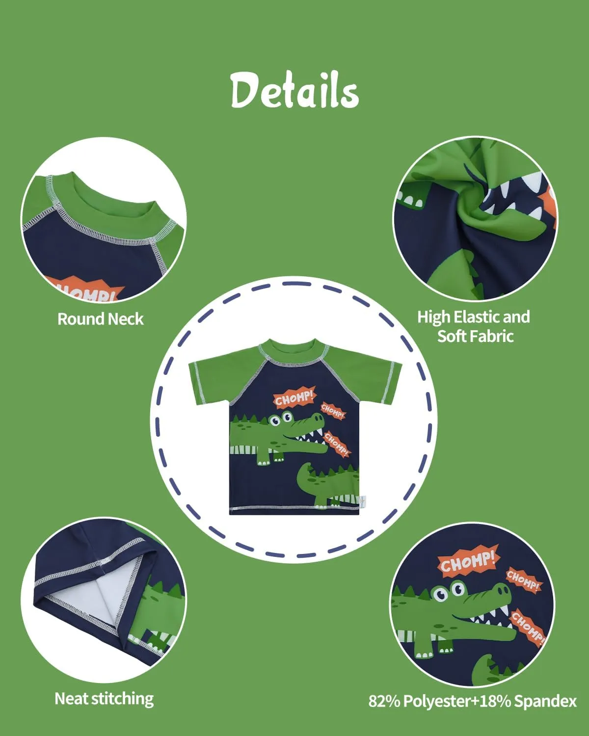 babygoal Baby Swimsuits with Reusable Swim Diaper 2 Piece Bathing Suit UPF 50 Sun Protection for Infant Toddler Boy Girl