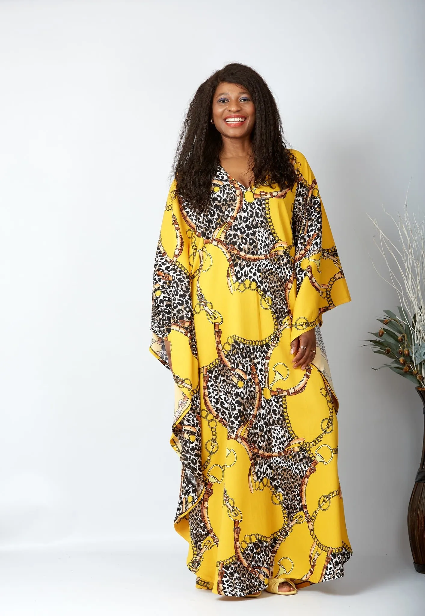Back in Stock - New in African Inspired Kaftan Boubou Bubu Maxi Dress - Adah