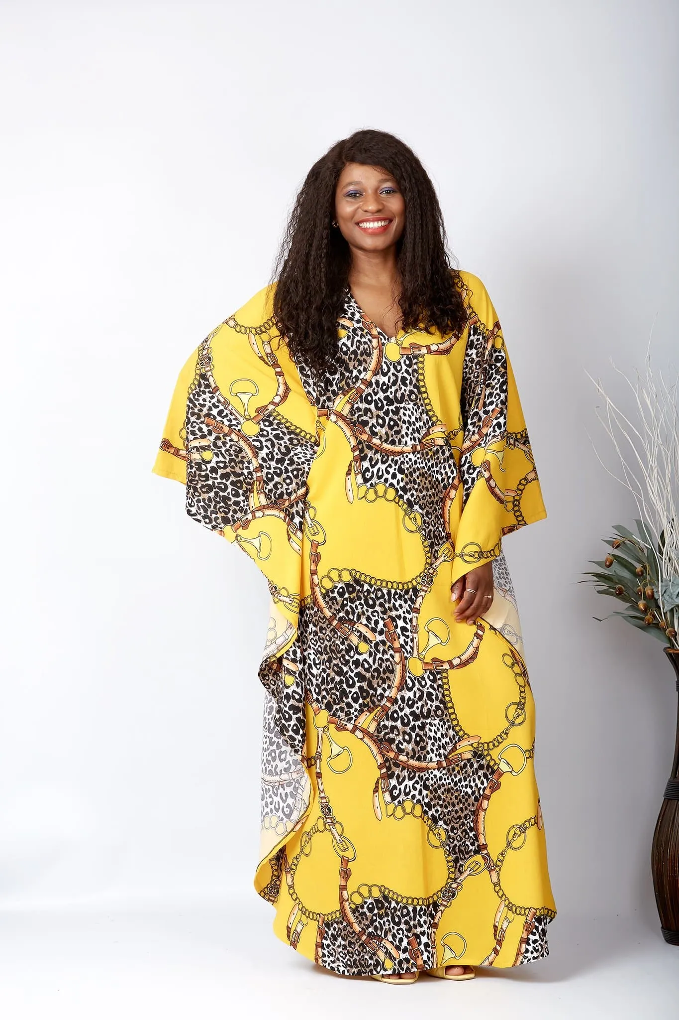 Back in Stock - New in African Inspired Kaftan Boubou Bubu Maxi Dress - Adah