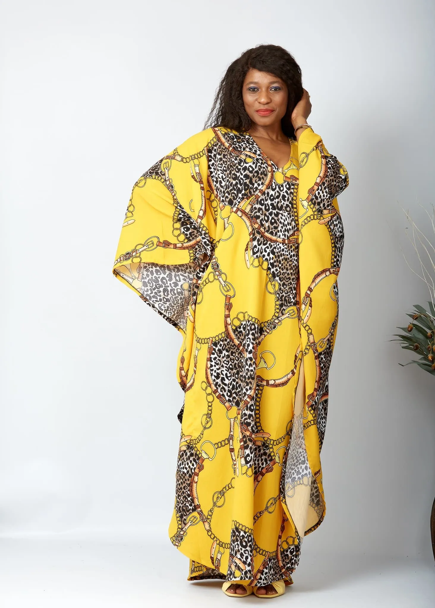 Back in Stock - New in African Inspired Kaftan Boubou Bubu Maxi Dress - Adah