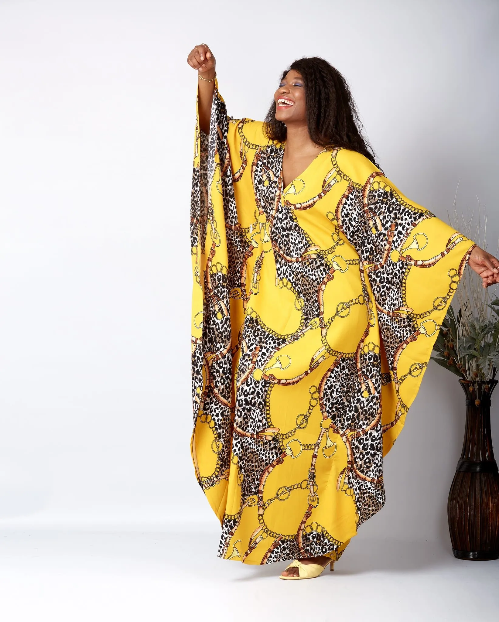 Back in Stock - New in African Inspired Kaftan Boubou Bubu Maxi Dress - Adah