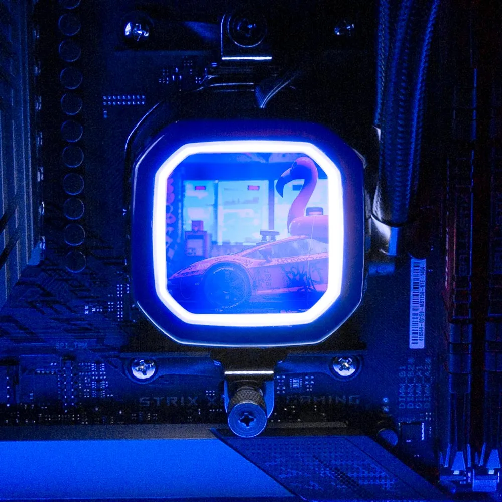Bad Flamingo 2 AIO Cover for Corsair RGB Hydro Platinum and Pro Series (H100i, H115i, H150i, H100X, XT, X, SE, H60)