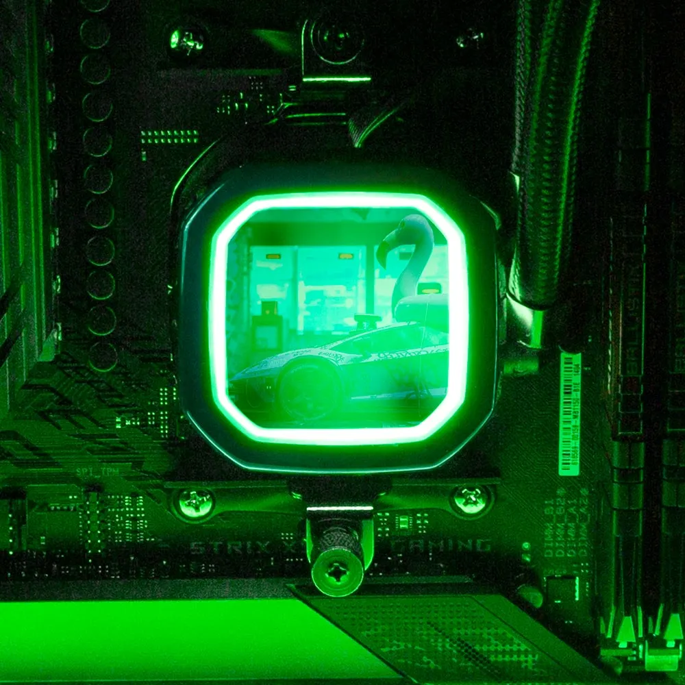 Bad Flamingo 2 AIO Cover for Corsair RGB Hydro Platinum and Pro Series (H100i, H115i, H150i, H100X, XT, X, SE, H60)
