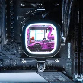 Bad Flamingo 2 AIO Cover for Corsair RGB Hydro Platinum and Pro Series (H100i, H115i, H150i, H100X, XT, X, SE, H60)