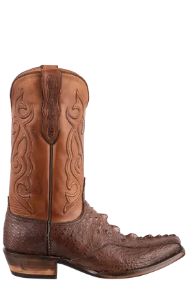 Black Jack Men's Exclusive Snapping Turtle Cowboy Boots - Brown