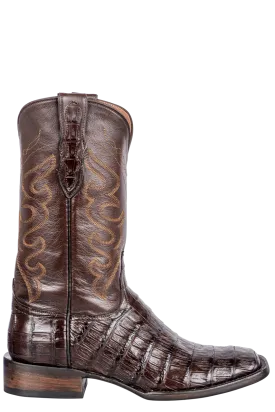 Black Jack Men's Select Caiman Belly Cowboy Boots - Chocolate