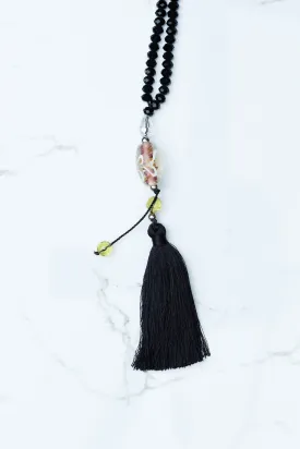 Black Tassel Necklace