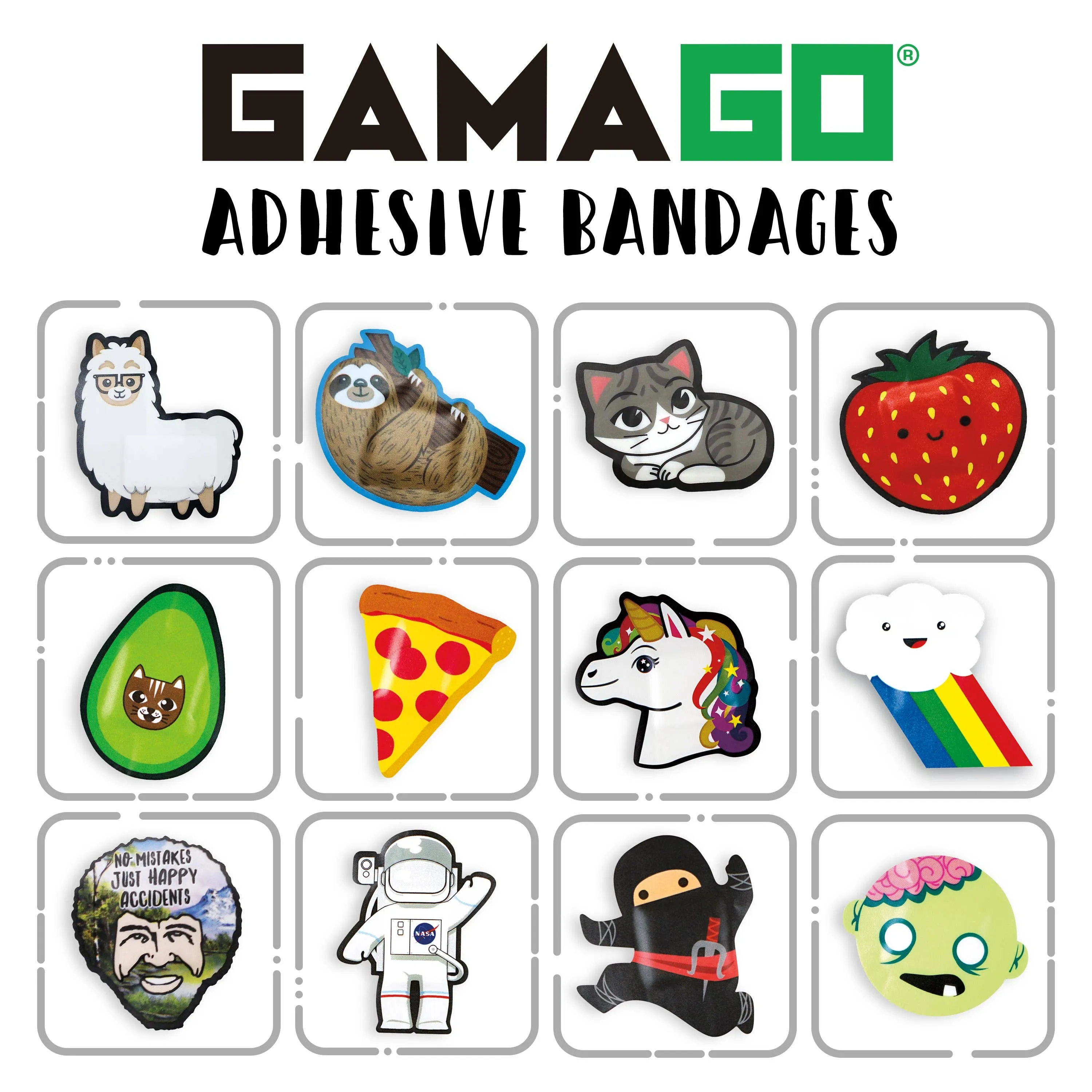 Bob Ross Adhesive Bandages