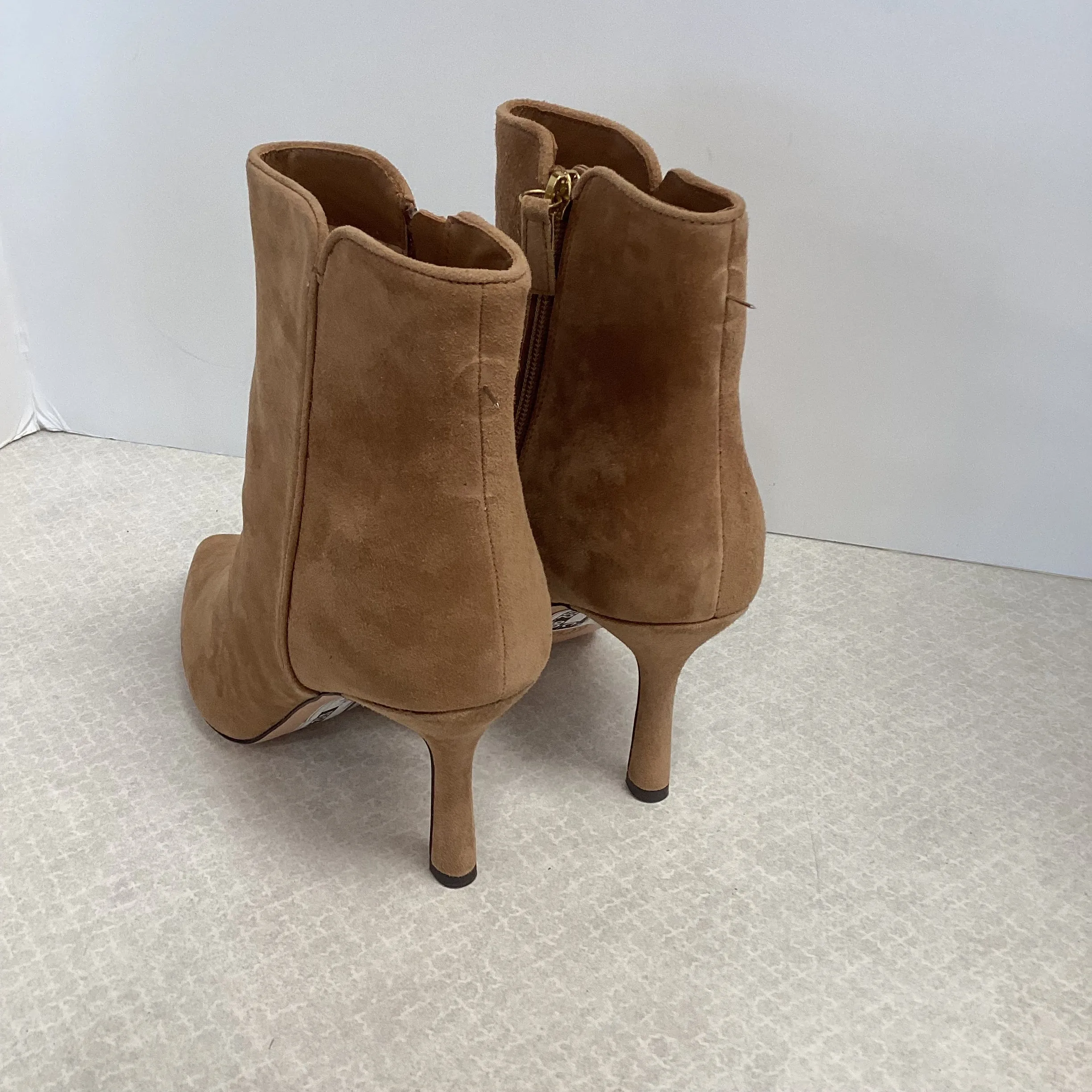 Boots Ankle Heels By J. Crew In Tan, Size: 9