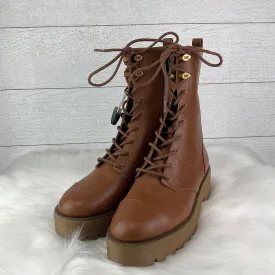 Boots Designer By Michael Kors In Brown, Size: 8