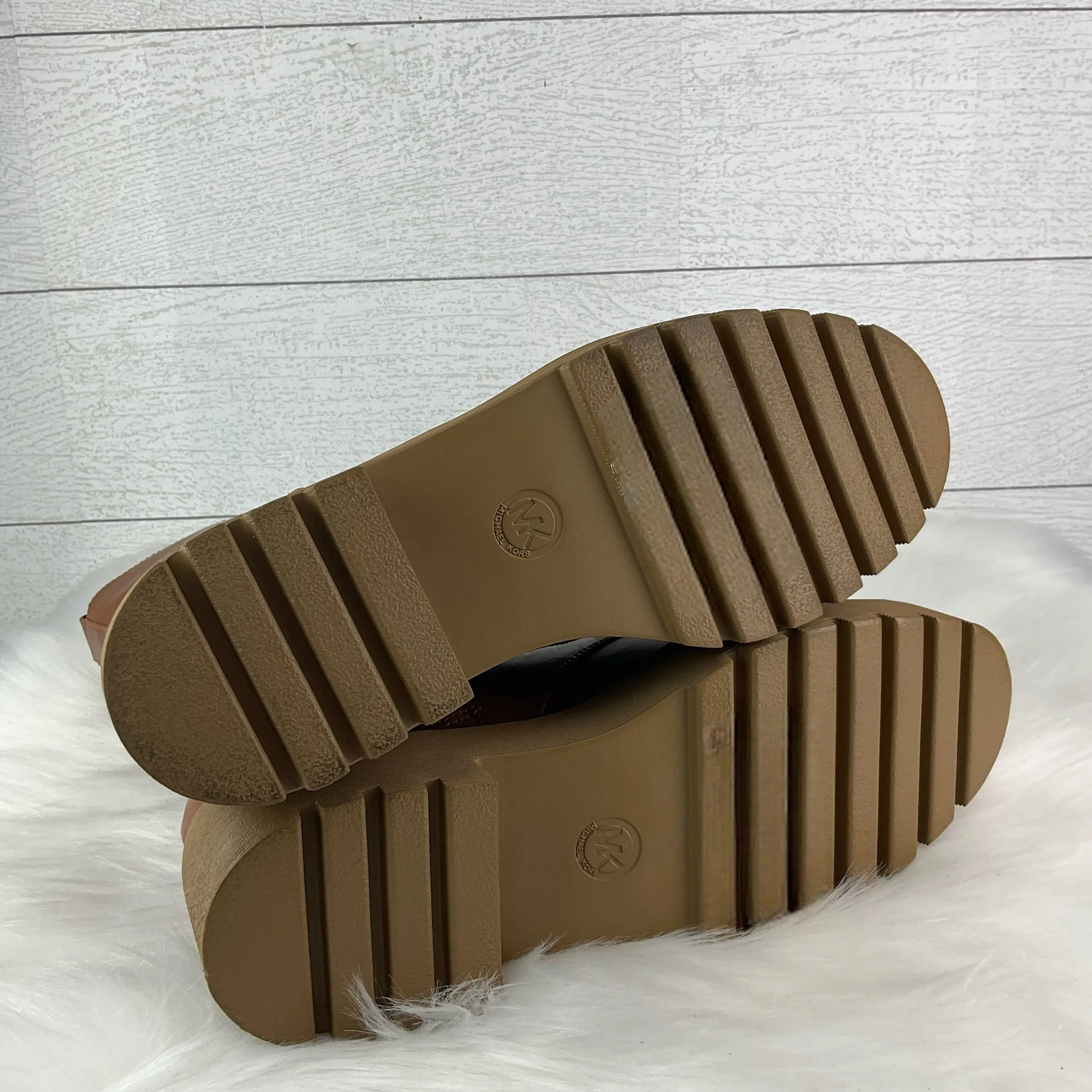 Boots Designer By Michael Kors In Brown, Size: 8