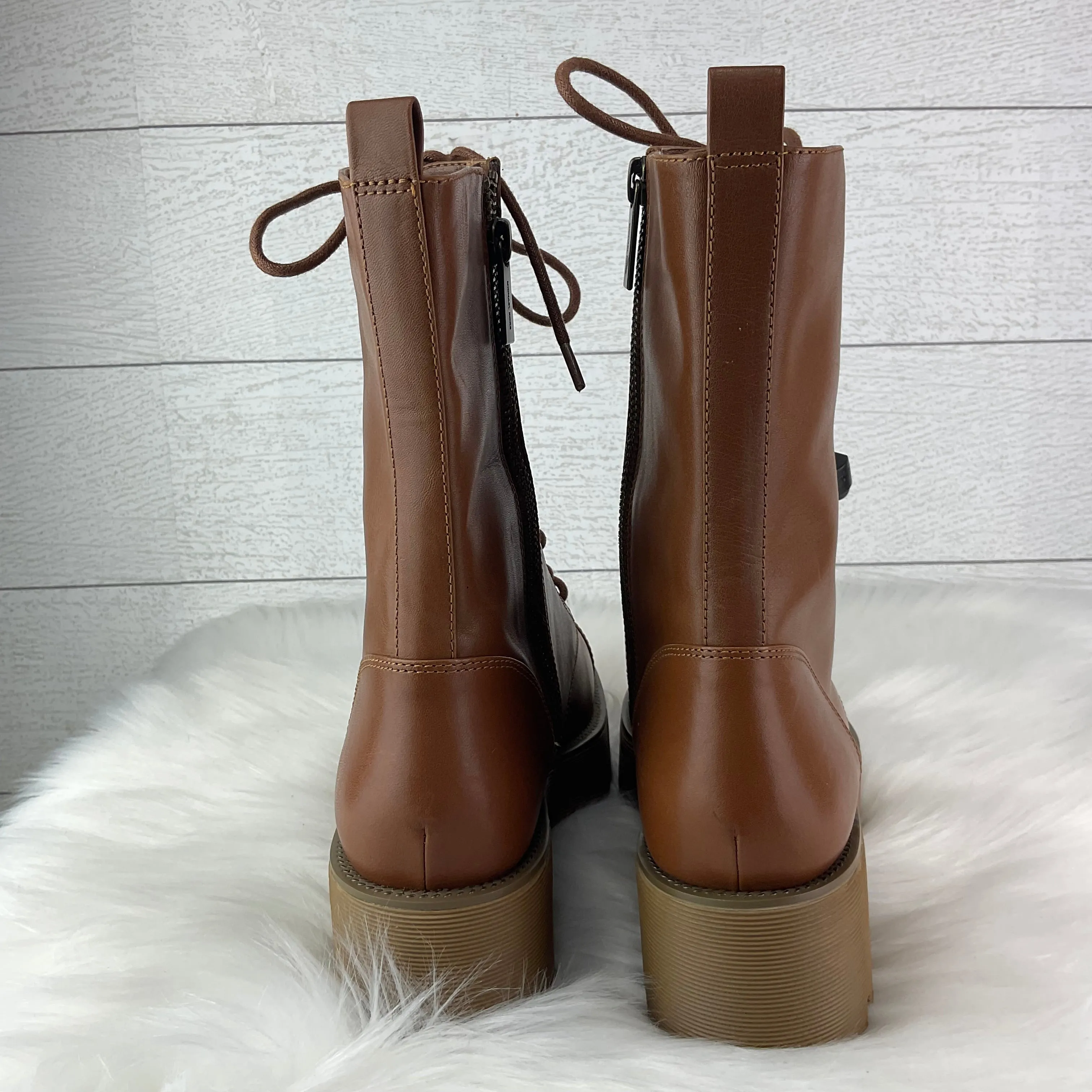 Boots Designer By Michael Kors In Brown, Size: 8