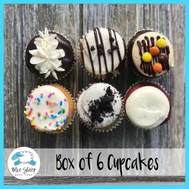 Box of 6 Gourmet Cupcakes!