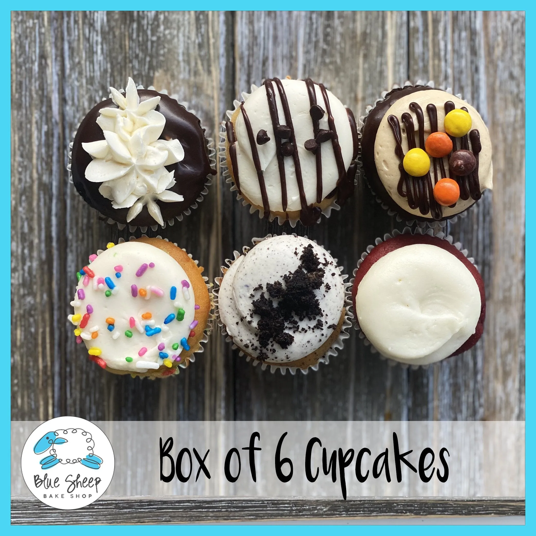 Box of 6 Gourmet Cupcakes!