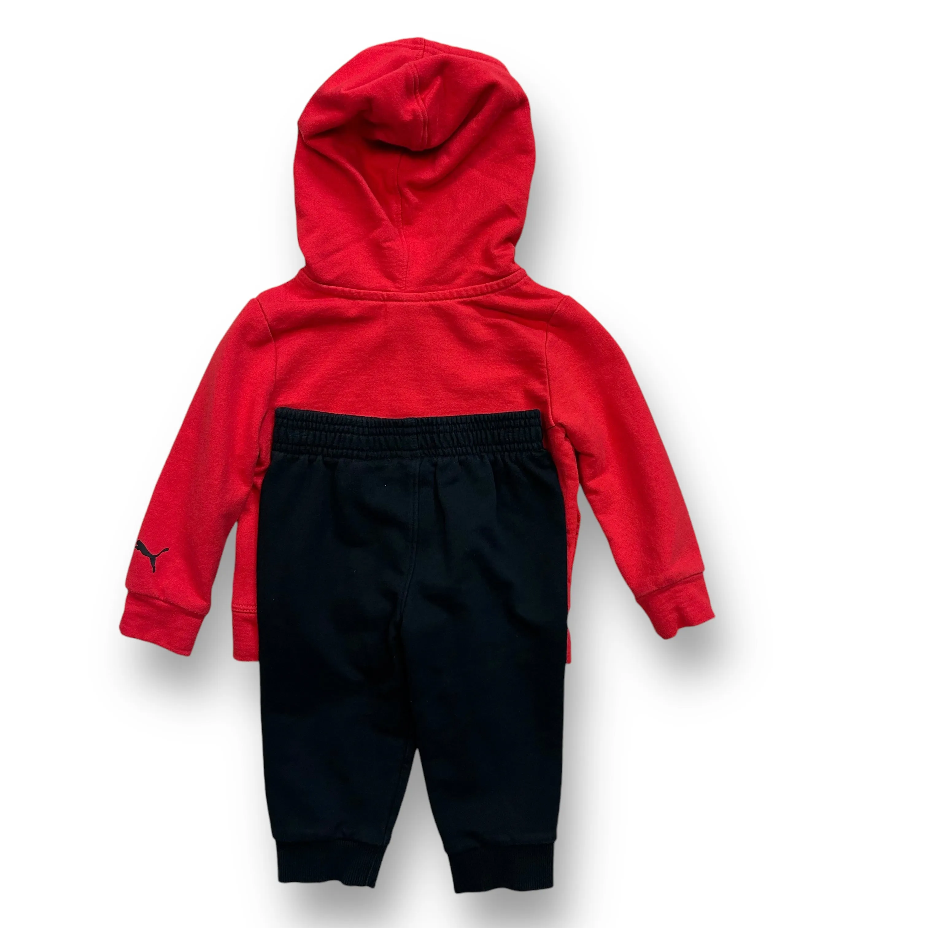 Boys Puma Size 18 Months Black & Red Hooded Sweats 2-Pc Outfit