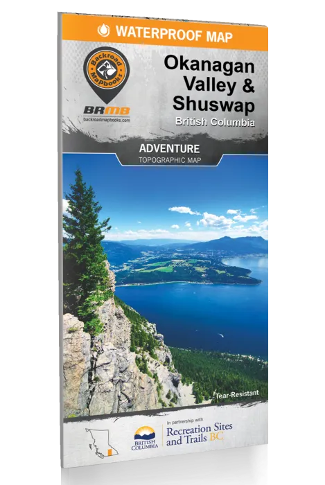 BRMB Okanagan Valley & Shuswap BC Waterproof Map