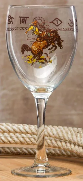 Bronc & Brands Wine Goblet