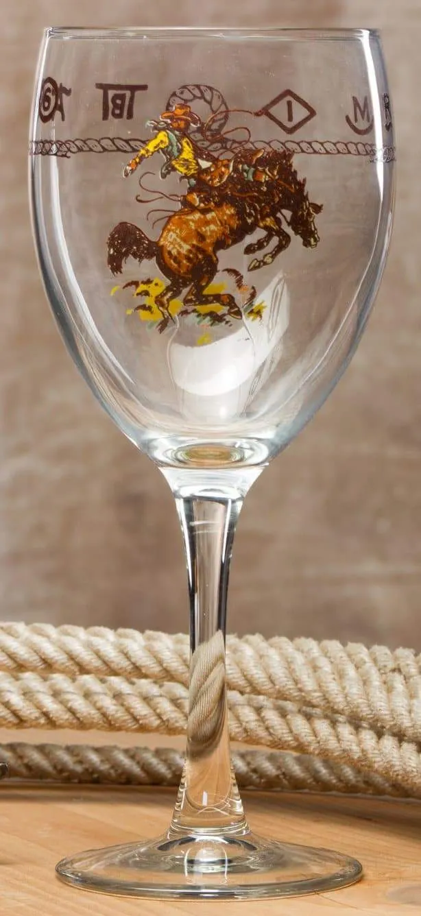 Bronc & Brands Wine Goblet