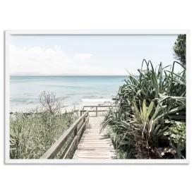 Byron Beach Boardwalk - Art Print