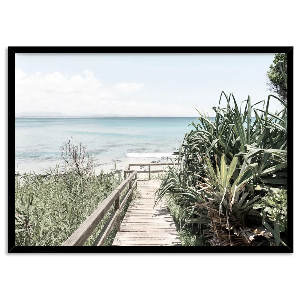Byron Beach Boardwalk - Art Print