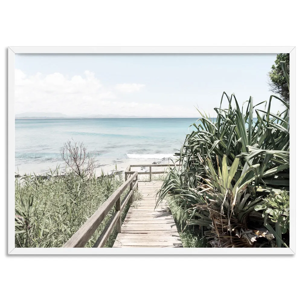 Byron Beach Boardwalk - Art Print