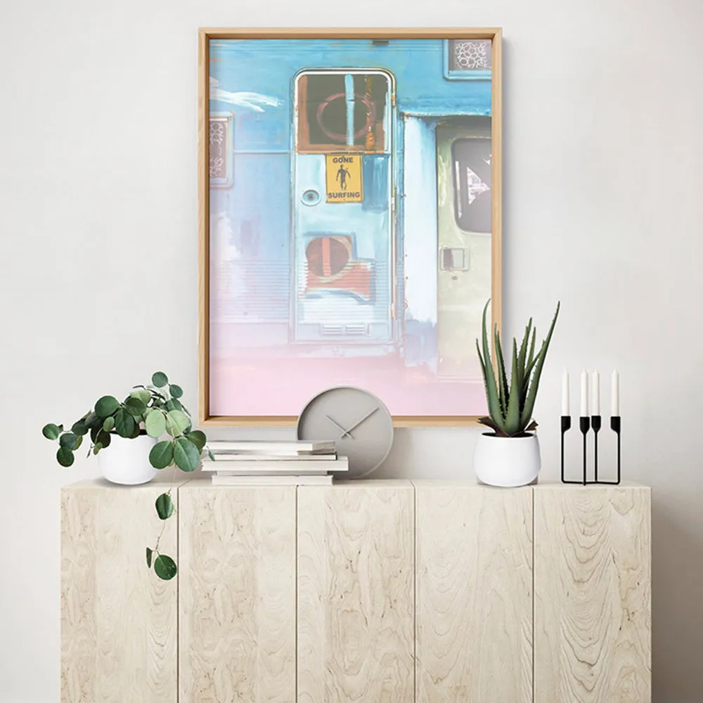 California Pastels / Gone Surfing - Art Print