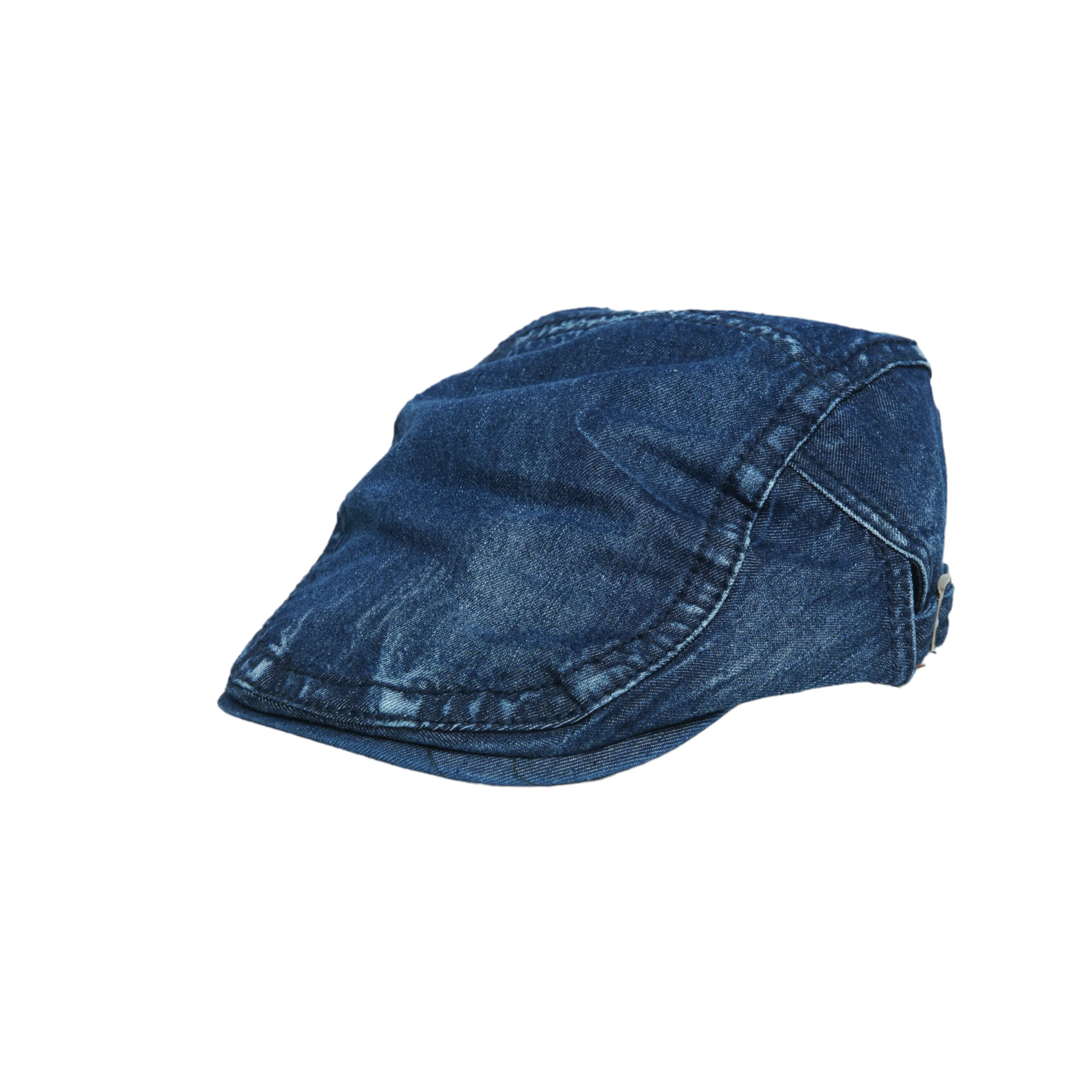 Chokore Denim Flat Ivy Cap (Navy Blue)