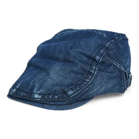 Chokore Denim Flat Ivy Cap (Navy Blue)