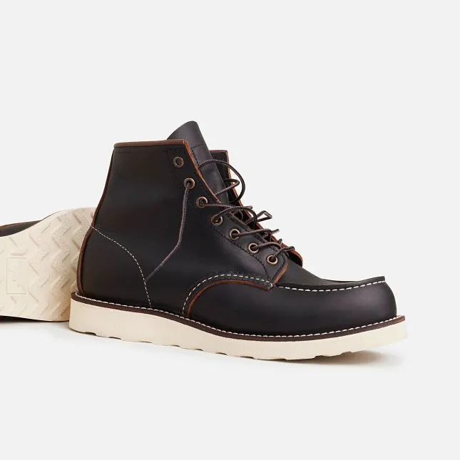 Classic Moc 6-Inch Black Prairie Leather
