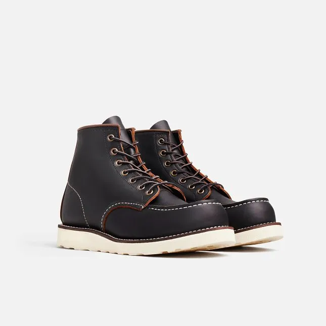 Classic Moc 6-Inch Black Prairie Leather