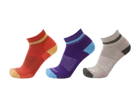 Color Block Extra Light 1/4 Crew 3-Pack : Brick - Imperial - Taupe