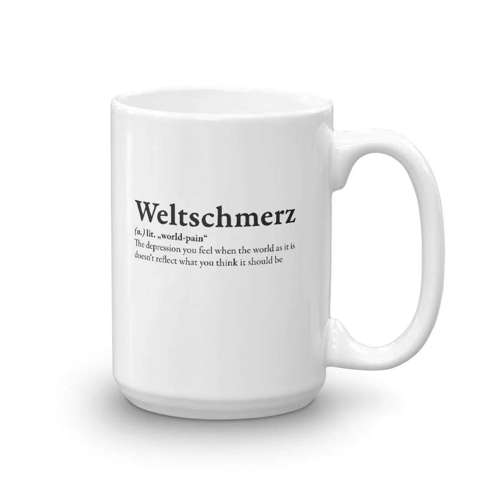Definition of Weltschmerz - Mug