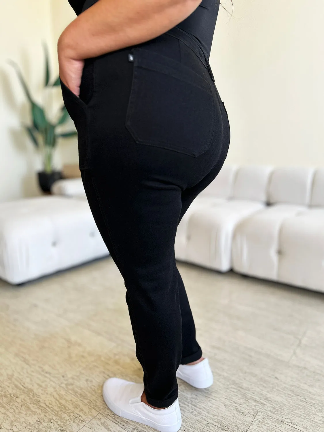 **DOORBUSTER** Judy Blue Jogger High Waist Double Roll Cuff Jeans